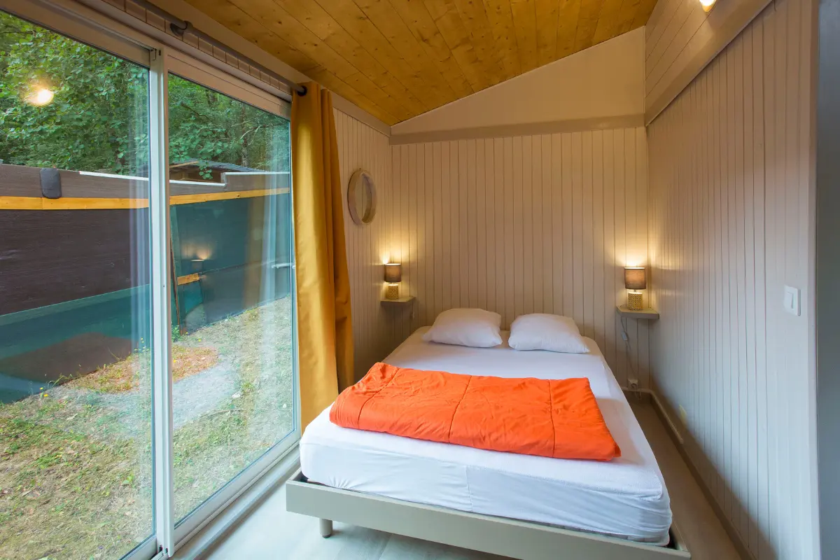 Chalet en bois chambre