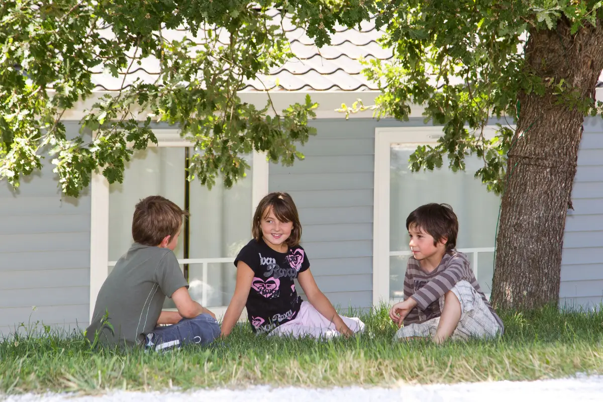 enfants du camping