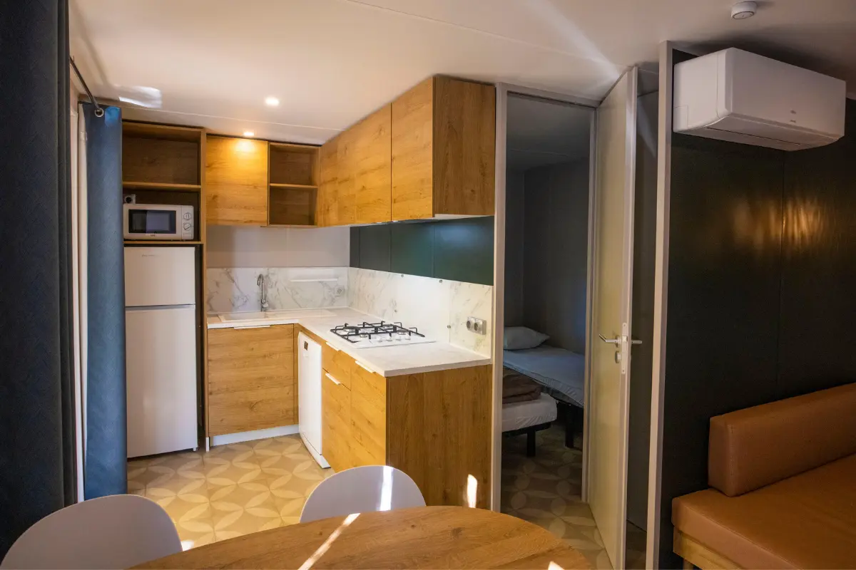 Terraza de la casa móvil «Confort Plus»